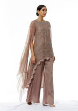 Taupe High Low with Pants