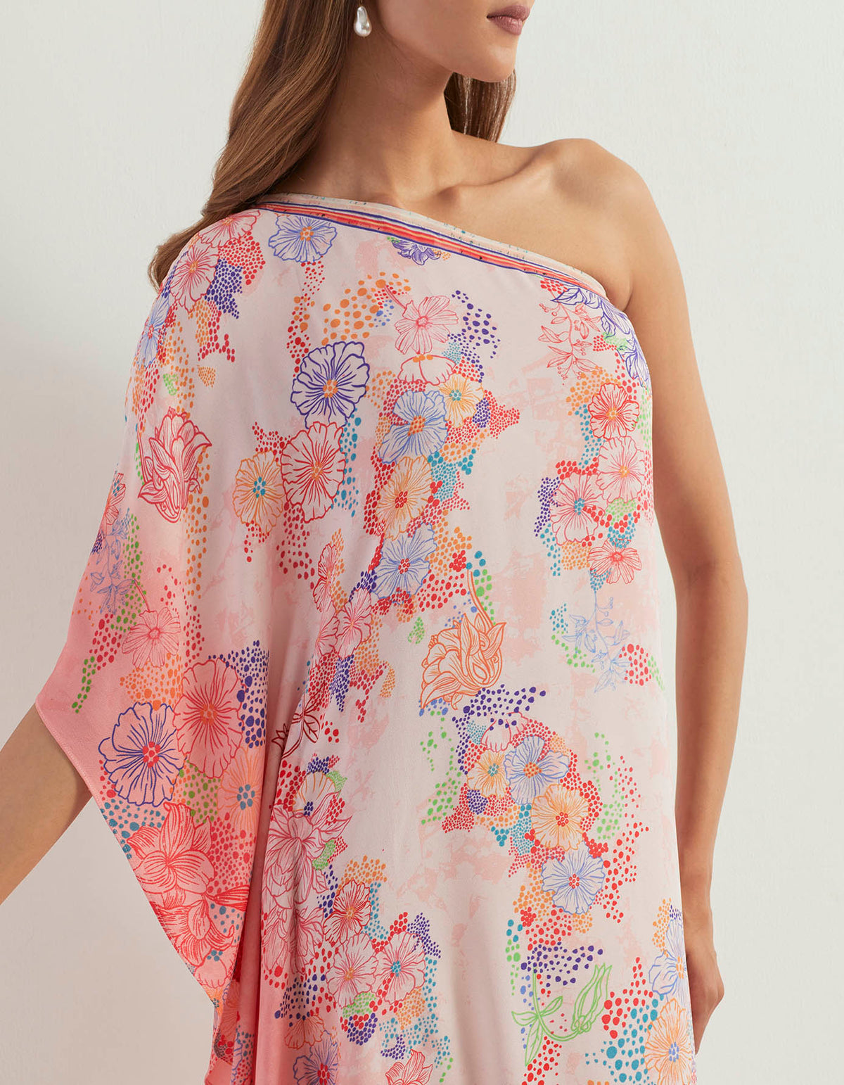 one shoulder kaftan dress indian Burgundy Red One Shoulder Dress