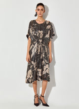 Black Sequin Embroidered And Printed Dress