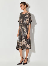 Black Sequin Embroidered And Printed Dress