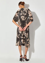 Black Sequin Embroidered And Printed Dress