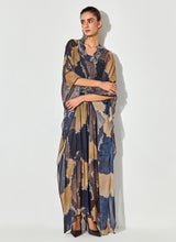 Multicolor Thread And Sequence Emrboidery Kaftan Dress