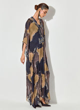 Multicolor Thread And Sequence Emrboidery Kaftan Dress