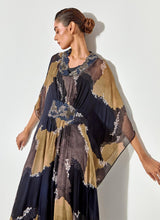 Multicolor Thread And Sequence Emrboidery Kaftan Dress