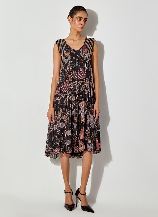 Multicolor Gypsy Rose Printed Dress