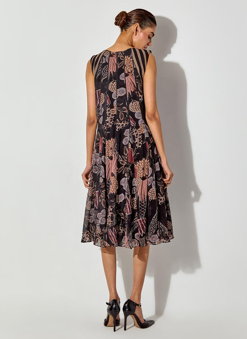 Multicolor Gypsy Rose Printed Dress