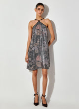 Black Gypsy Rose Sequin Printed Short Dress