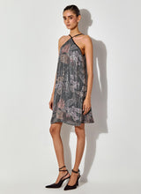 Black Gypsy Rose Sequin Printed Short Dress