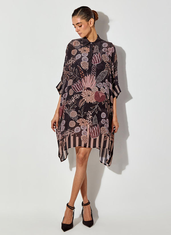 Multicolor Gypsy Rose Printed Boho Dress