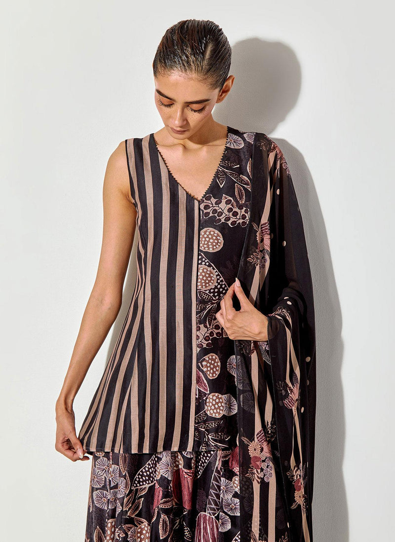 Multicolor Gypsy Rose Sharara Set