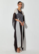 Multicolor Printed And Embroidered Long Maxi Dress