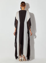 Multicolor Printed And Embroidered Long Maxi Dress