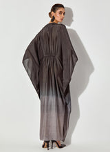 Grey Black And Grey Shaded Kaftan Dress
