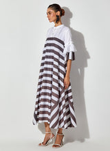 Multicolor Printed Long Maxi Dress With Lace Detailing