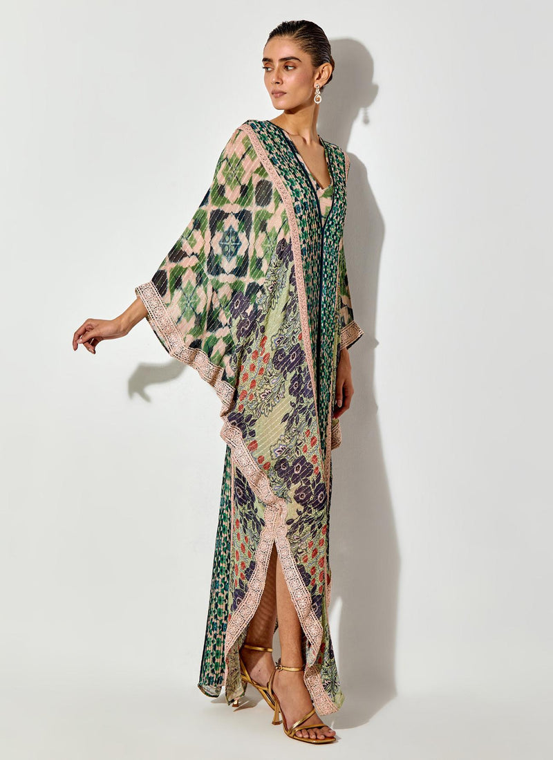 Multicolor Printed Kaftan