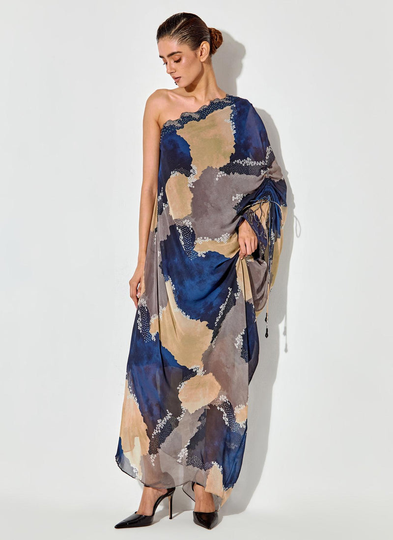 Multicolor Sequin Floral Printed Short Dress