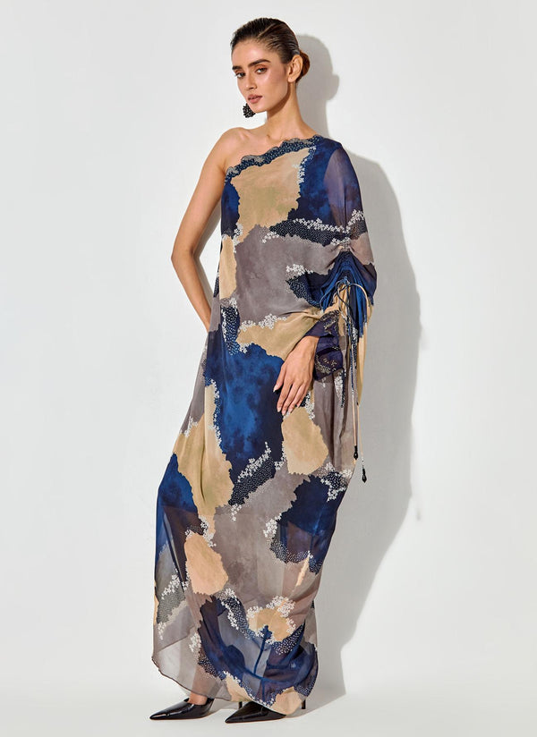 Multicolor Sequin Floral Printed Short Dress