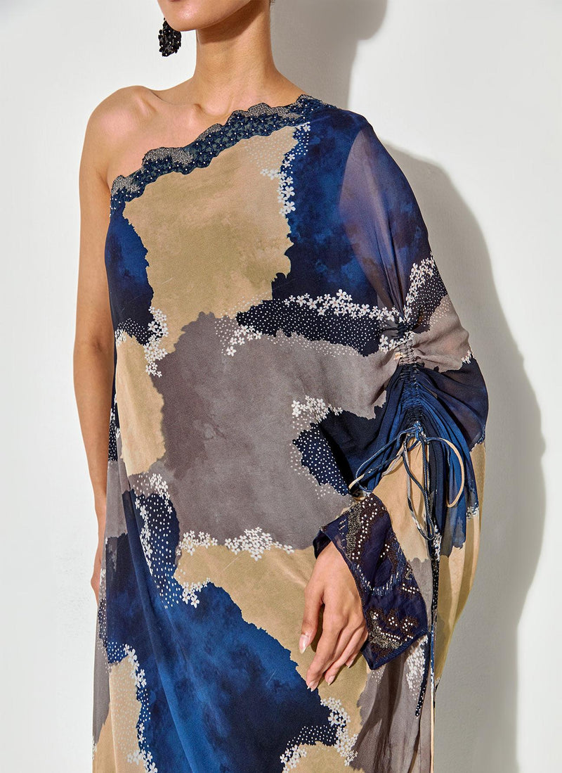 Multicolor Sequin Floral Printed Short Dress