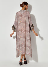 Grey Printed And Embroidered Tunic Dress