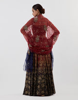 Red Embellished Lehenga Set