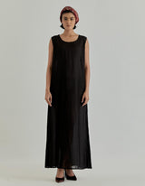 Wine Jaspe Printed Abaya