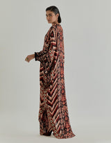 Multicolor Jaspe Long Kaftan