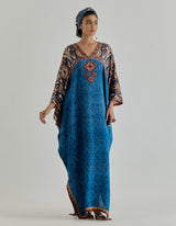 Blue Jaspe Long Kaftan