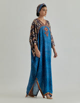 Blue Jaspe Long Kaftan