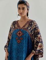 Blue Jaspe Long Kaftan