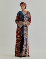 Multicolor Jaspe Long Kaftan