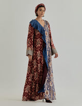 Multicolor Jaspe Long Kaftan
