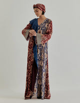 Multicolor Jaspe Long Kaftan