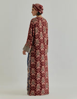 Multicolor Jaspe Long Kaftan