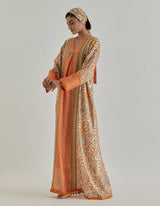 Orange Jaspe Long Kaftan