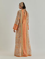Orange Jaspe Long Kaftan