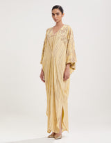 Yellow Embroidered Kaftan