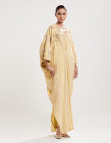 Yellow Embroidered Kaftan