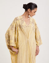 Yellow Embroidered Kaftan