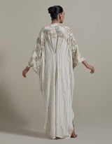 Ivory Embroidered Sleeves Kaftan