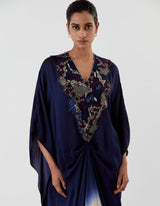 Blue Embellished Ombre Kaftan