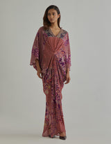 Red Printed Kaftan