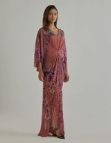 Red Printed Kaftan