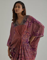Red Printed Kaftan