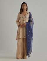 Beige Farshi Kurta Set