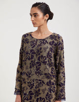 Blue Embroidered Kurta with Farshi Salwar and Dupatta