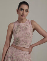Pink Embellished Lehenga Set