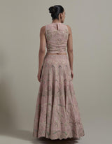 Pink Embellished Lehenga Set