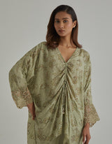 Green Kaftan Sharara Set