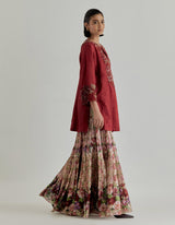 Multicolor Rosette Nomad Sharara Set