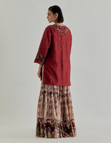 Multicolor Rosette Nomad Sharara Set
